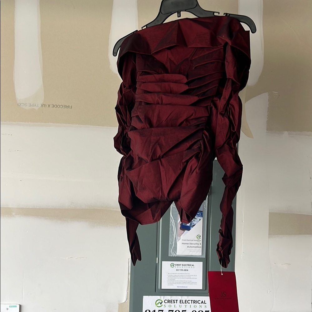 Elegant Burgundy Off-Shoulder top